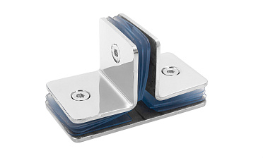 Коннектор для душевой кабины на 3 стекла латунь-хром t727 PC купить в Новосибирске