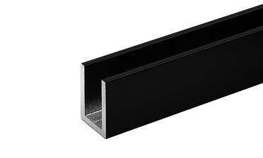 П-образный профиль 19x13, L=2200, алюминий ,черный t756 BL купить в Новосибирске  П-образный профиль 19x13, L=2200, алюминий ,черный t756 BL купить в Новосибирске