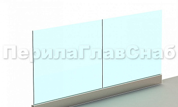 Ограждение без поручня на профиле в Новосибирске. Готовые проекты ПерилаГлавСнаб