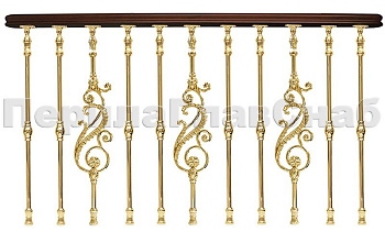 Латунные ограждения серии - Нептун L04 в Новосибирске. Готовые проекты ПерилаГлавСнаб