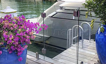 Стекло на креплениях: одностворчатые калитки стекло-стекло купить в Новосибирске