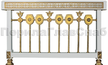 Латунные ограждения лестниц серия – Палладий XL01-1 в Новосибирске. Готовые проекты ПерилаГлавСнаб