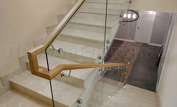 Цельностеклянные ограждения на несущем стекле в Новосибирске. Готовые проекты ПерилаГлавСнаб