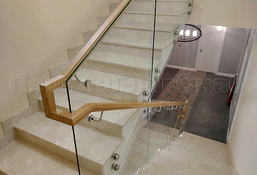 Цельностеклянные ограждения на несущем стекле купить в Новосибирске