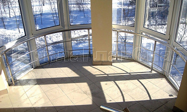 Ригельное ограждение для панорамных окон купить в Новосибирске