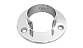 Фланец для трубы Ø48.3 мм, под 3 самореза 6.8 мм, литой, полированный, (AISI 304) k238-3