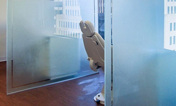 Стеклянные перегородки - вариант 6 в Новосибирске. Готовые проекты ПерилаГлавСнаб