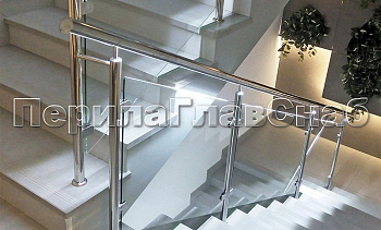 Перила с LED-подсветкой в Новосибирске. Готовые проекты ПерилаГлавСнаб