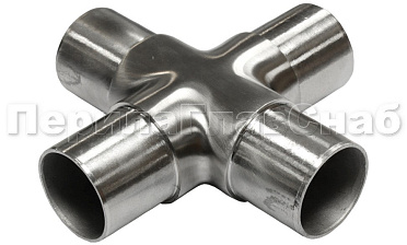 Соединение поручня Ø38.1 мм, крестовина (AISI 304) k360 купить в Новосибирске