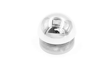 Заглушка литая сферическая на трубу Ø42.4х1.5 мм (AISI 304) полированная k272  купить в Новосибирске