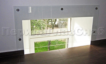 Ограждение со стеклом для окон купить в Новосибирске