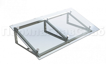 Козырек на треугольном скате на спайдерах купить в Новосибирске