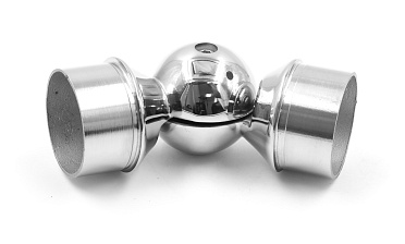 Поворот литой, регулируемый, "шар" с установочными кольцами, под Ø50.8 мм, (AISI 304) k558 купить в Новосибирске Поворот литой, регулируемый, "шар" с установочными кольцами, под Ø50.8 мм, (AISI 304) k558 купить в Новосибирске