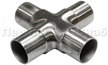 Соединение поручня Ø50.8 мм, крестовина (AISI 304) k361 купить в Новосибирске
