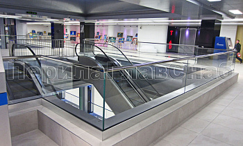 Стеклянные перила для атриумов в Новосибирске. Готовые проекты ПерилаГлавСнаб
