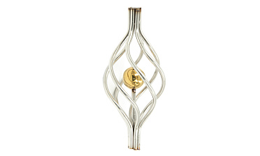 Декоративная вставка (корзинка) для стойки Ø25 мм, с золотым шаром k388-2 купить в Новосибирске