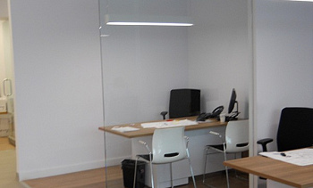 Стеклянные перегородки - вариант 8 в Новосибирске. Готовые проекты ПерилаГлавСнаб