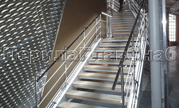 Нержавеющие перила и ограждения с подсветкой в Новосибирске. Готовые проекты ПерилаГлавСнаб