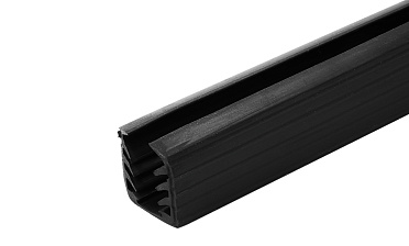 Уплотнитель в поручень с пазом 24х24 под LED ленту на стекло 12мм EPDM (палки 3 м) Фk300 купить в Новосибирске Уплотнитель в поручень с пазом 24х24 под LED ленту на стекло 12мм EPDM (палки 3 м) Фk300 купить в Новосибирске
