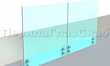 Ограждение без поручня на точечном креплении купить в Новосибирске