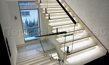 Ограждения лестничных маршей в Новосибирске. Готовые проекты ПерилаГлавСнаб