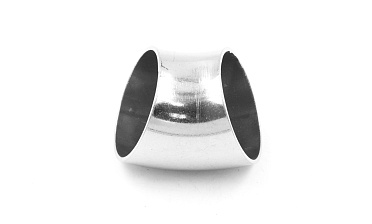 Отвод поручня под сварку Ø38.1х100/2х1.35 мм, 45°, полированный 400 Grit, (AISI 304) k095-45 купить в Новосибирске Отвод поручня под сварку Ø38.1х100/2х1.35 мм, 45°, полированный 400 Grit, (AISI 304) k095-45 купить в Новосибирске
