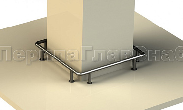 Колесоотбойники вокруг квадратной колонны, все завязано купить в Новосибирске