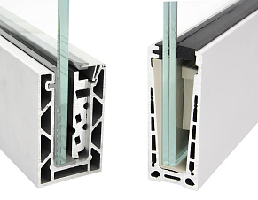 Алюминиевый профиль для стекла зажимной купить в Новосибирске
