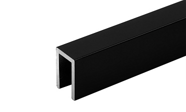 П-образный профиль 19x13, L=2200, алюминий ,черный, уценка t756 BL-У купить в Новосибирске П-образный профиль 19x13, L=2200, алюминий ,черный, уценка t756 BL-У купить в Новосибирске