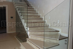 Ограждения лестничных маршей в Новосибирске. Готовые проекты ПерилаГлавСнаб - фото 9