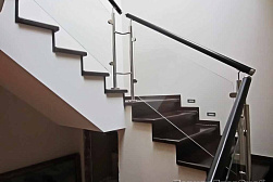 Стеклянные перила для колодезных лестниц в Новосибирске. Готовые проекты ПерилаГлавСнаб - фото 8