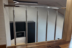 Перила и ограждения с вертикальным заполнением в Новосибирске. Готовые проекты ПерилаГлавСнаб - фото 11