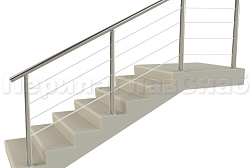 Тросовые ограждения в Новосибирске. Готовые проекты ПерилаГлавСнаб - фото 1