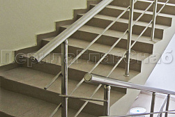 Ограждения из нержавеющей стали с тремя ригелями в Новосибирске. Готовые проекты ПерилаГлавСнаб - фото 16