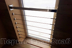 Ограждение на окна из нержавеющей стали в Новосибирске. Готовые проекты ПерилаГлавСнаб - фото 16