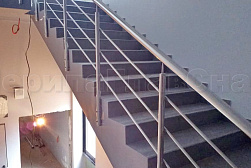 Ограждения из нержавеющей стали с тремя ригелями в Новосибирске. Готовые проекты ПерилаГлавСнаб - фото 8