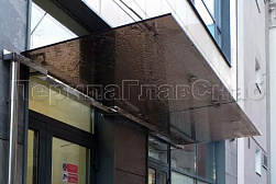 Стеклянные козырьки на вантах в Новосибирске. Готовые проекты ПерилаГлавСнаб - фото 31