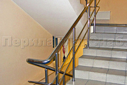 Перила и ограждения из нержавеющей стали с двумя ригелями в Новосибирске. Готовые проекты ПерилаГлавСнаб - фото 11