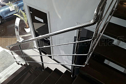 Ограждения из нержавеющей стали с тремя ригелями в Новосибирске. Готовые проекты ПерилаГлавСнаб - фото 10