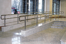 Поручни для инвалидов из нержавеющей стали в Новосибирске. Готовые проекты ПерилаГлавСнаб - фото 13