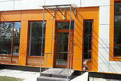 Козырьки и навесы на металлокаркасе в Новосибирске. Готовые проекты ПерилаГлавСнаб - фото 14