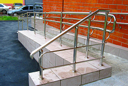 Поручни для инвалидов из нержавеющей стали в Новосибирске. Готовые проекты ПерилаГлавСнаб - фото 16