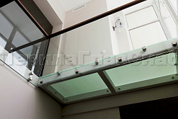 Цельностеклянные ограждения на несущем стекле в Новосибирске. Готовые проекты ПерилаГлавСнаб - фото 27