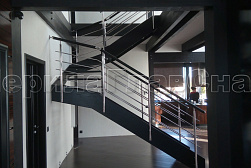 Перила для лестниц из металла в Новосибирске. Готовые проекты ПерилаГлавСнаб - фото 8