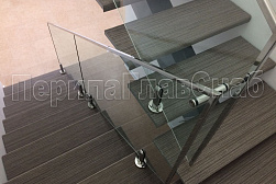 Стеклянные перила для лестниц в Новосибирске. Готовые проекты ПерилаГлавСнаб - фото 17