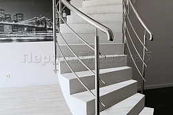 Перила для лестниц из металла в Новосибирске. Готовые проекты ПерилаГлавСнаб - фото 7