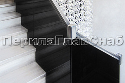 Стеклянные перила для колодезных лестниц в Новосибирске. Готовые проекты ПерилаГлавСнаб - фото 14