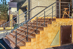 Ограждения из нержавеющей стали с тремя ригелями в Новосибирске. Готовые проекты ПерилаГлавСнаб - фото 3