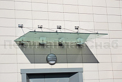 Стеклянные козырьки на вантах в Новосибирске. Готовые проекты ПерилаГлавСнаб - фото 29