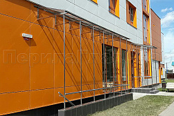 Козырьки и навесы на металлокаркасе в Новосибирске. Готовые проекты ПерилаГлавСнаб - фото 15